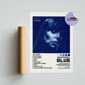 Joni Mitchell Posters / Poster Blau / Joni Mitchell, Blau, Album Cover Poster / Poster Print Wall Art, Individuelles Poster