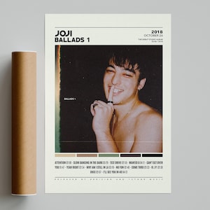 Joji Posters | Ballads 1 Poster | Joji Tracklist Album Cover Poster / Album Cover Poster Print Wall Art, Custom Poster, Nectar, In Tongues
