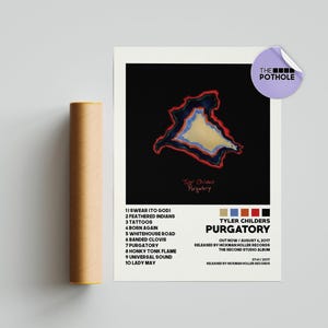 Tyler Childers Poster | Purgatory Poster | Tracklist Album Cover Poster / Album Cover Poster, Tyler Childers, Purgatory, country squire