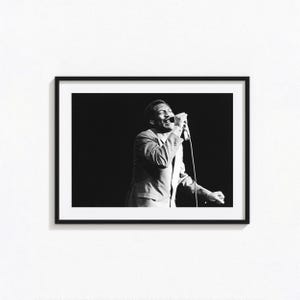 Otis Redding Posters / Otis Redding Black and White Wall Art, Album Cover Poster, Home Decor, Photography Prints, Soul Music Poster, BAM53