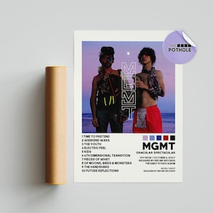 Oracular Spectacular Posters / MGMT Poster / Album Cover Poster, Poster Print Wall Art, Custom Poster, Home Decor, Oracular Spectacular