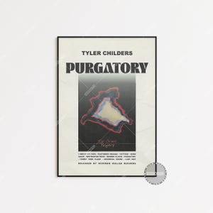 Tyler Childers Poster, Purgatory Poster, Tracklist Album Cover Poster, Album Cover Poster, Tyler Childers, Purgatory, country squire LESS600