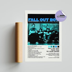 Fall Out Boy Posters / Take This to Your Grave Poster / Fall Out Boy, Album Cover Poster, Poster Print Wall Art, Custom Poster, Home Decor