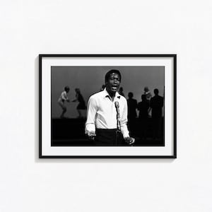 Sam Cooke Posters / Sam Cooke Black and White Wall Art, Album Cover Poster, Home Decor, Photography Prints, Soul Music Poster, BAM19