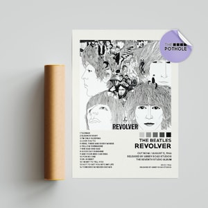 The Beatles Posters / Revolver Poster / The Beatles, Revolver, Album Cover Poster, Poster Print Wall Art, Custom Poster, Home Decor