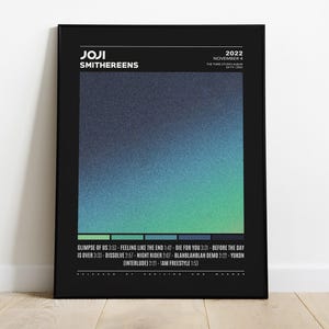 Joji Posters | Smithereens Poster | Joji Tracklist Album Cover Poster / Album Cover Poster Print Wall Art, Custom Poster, Smithereens