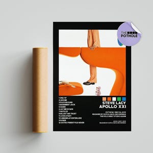 Steve Lacy Posters / Apollo XXI Poster / Tracklist Album Cover Poster Poster Print Wall Art, Custom Poster, Apollo XXI, Steve Lacy, BLCK
