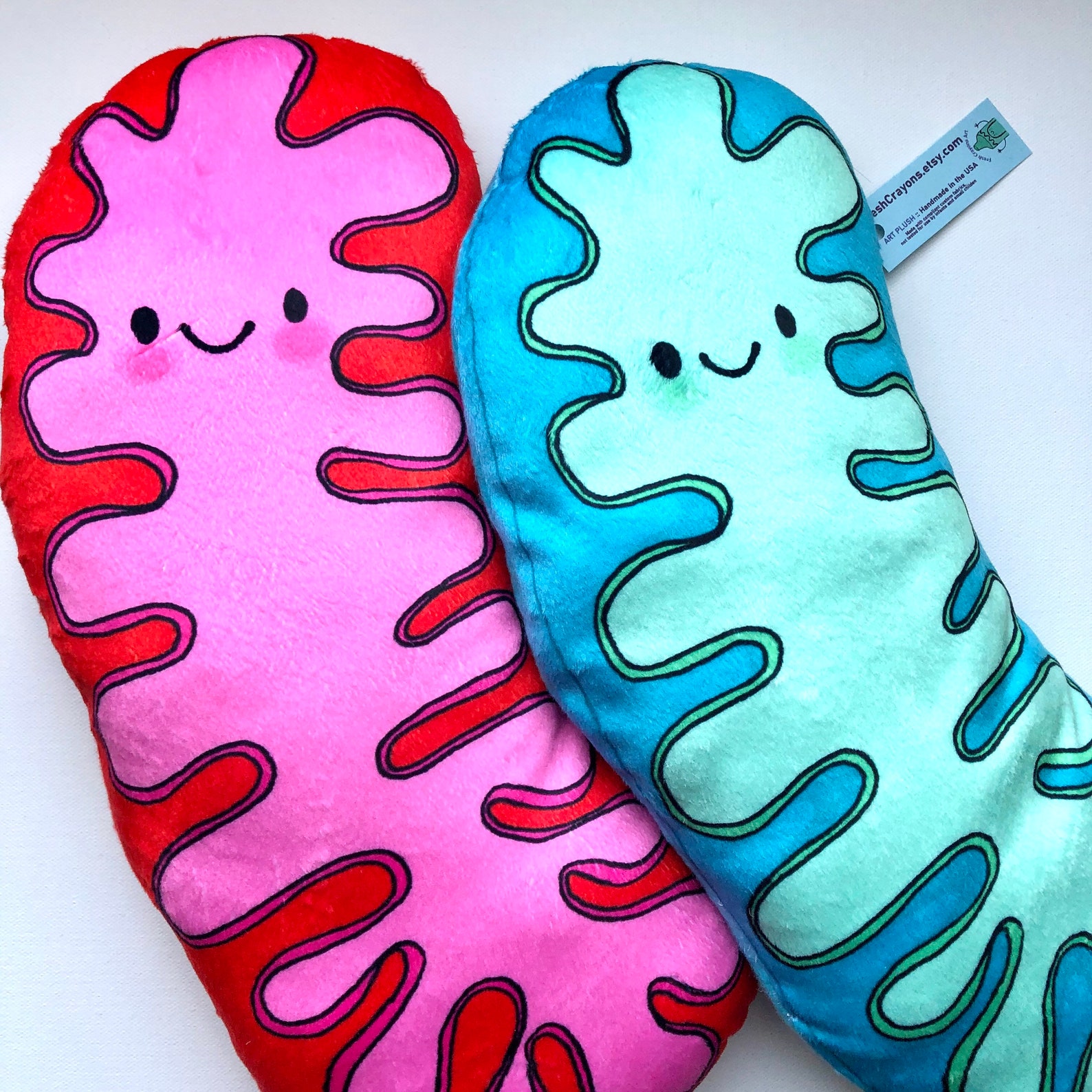 Mitochondria Powerhouse Pillow/ Biology Plush Toy/ Turquiose Etsy