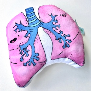 LUNGS pulmonary anatomy plushy pillow organ