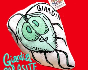 GIARDIA parasite plushy pillow