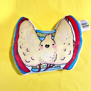 Thyroid Endocrine Anatomy plushy pillow