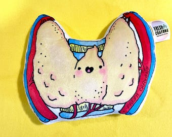 Thyroid Endocrine Anatomy plushy pillow