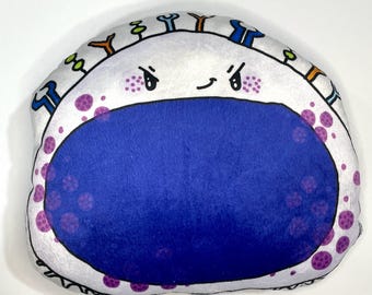 Natural Killer NK cell lymphocyte plushy pillow