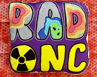 Rad Onc / radiation oncology mini pillow plushy