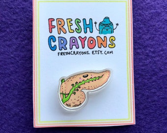 Pancreas Pin, Enamel Pin, Medical Pin, Anatomy Pin, Gastroenterologist ...