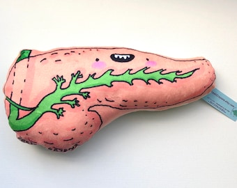 PANCREAS plushy/ pancreas plush toy/ anatomy pancreas plush pillow: digestive organs plush pillow