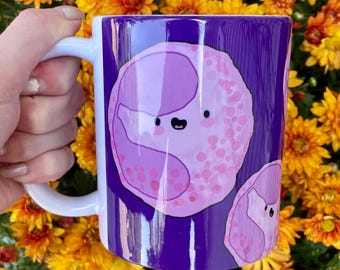 Eosinophil Cells Ceramic Mug: Smiling Faces Biology Coffee Cup