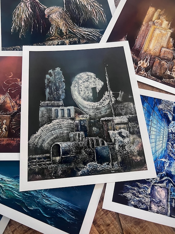 Echoes of Stone and Moon - Fine Art Print