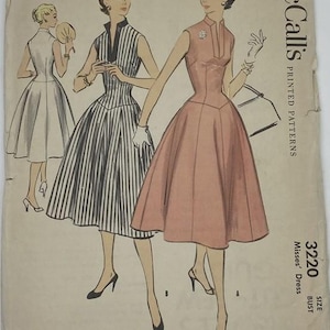 Vintage 1950s Dress Pattern - Size 14 - Uncut and Factory Folded