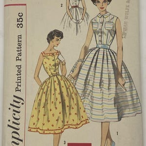 Vintage 1950s Dress Pattern - Size 13