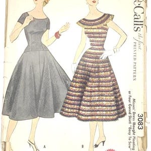 Vintage 1950s Dress Pattern - Uncut/Factory Folded