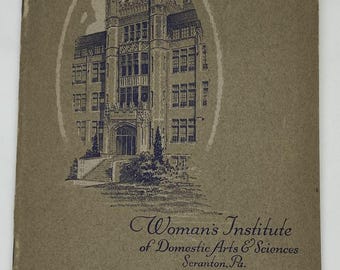 1923 Sewing Booklet: Cutting and Fitting, Woman's Institute Scranton, Pa.