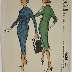 Vintage 1950s McCall&#39;s Dress Pattern - Size 11 - Uncut/Factory Folded