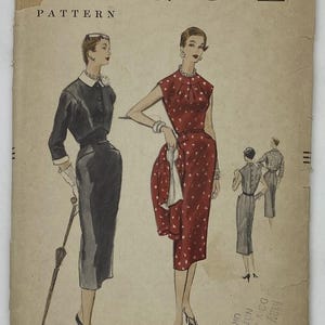 Vintage Pattern - 1950s Vogue Dress and Bolero Jacket - Size 18 - Uncut/Factory-Folded