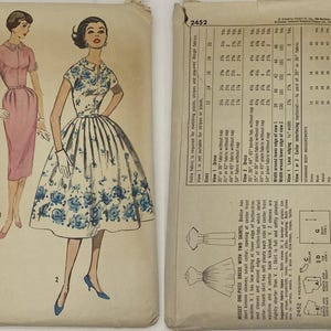 Vintage 1950s Dress Pattern - Size 12