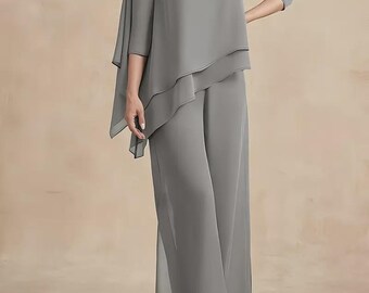 Damen Zweiteiler Set – Kurzes Oberteil Mit Druck, Bequeme Hose, Winter-Outfit, Polyester