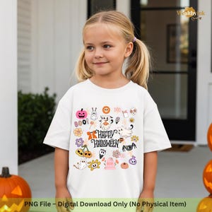 Halloween Kids Clipart Bundle | Cute Pumpkin Witch & Ghost PNG | Fall Spooky Autumn Set | Funny Halloween Sublimation Digital Download