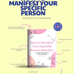 Manifest a Specific Person FAST Ebook | Law of Assumption Guide | Robotic Affirming | SP Manifestation | Get Your Person to Conform Quickly