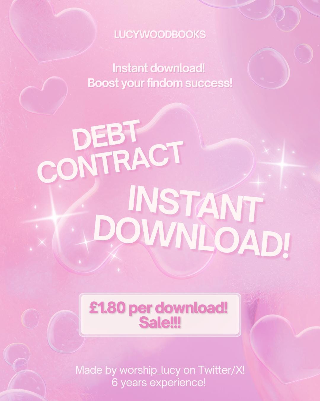 Findom Debt Contract Template Printable & Editable Agreement