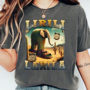Lirili Larila Italian brainrot shirt, Italian Brainrot shirt, Funny weird shirt, bat Meme shirt, Humorous t-shirt, Meme brainrot