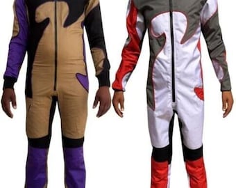 Custom Made Free Fly Skydiving | Paragliding | Wind Tunnel Jumpsuit in Multicolor Combination with Free Shipping