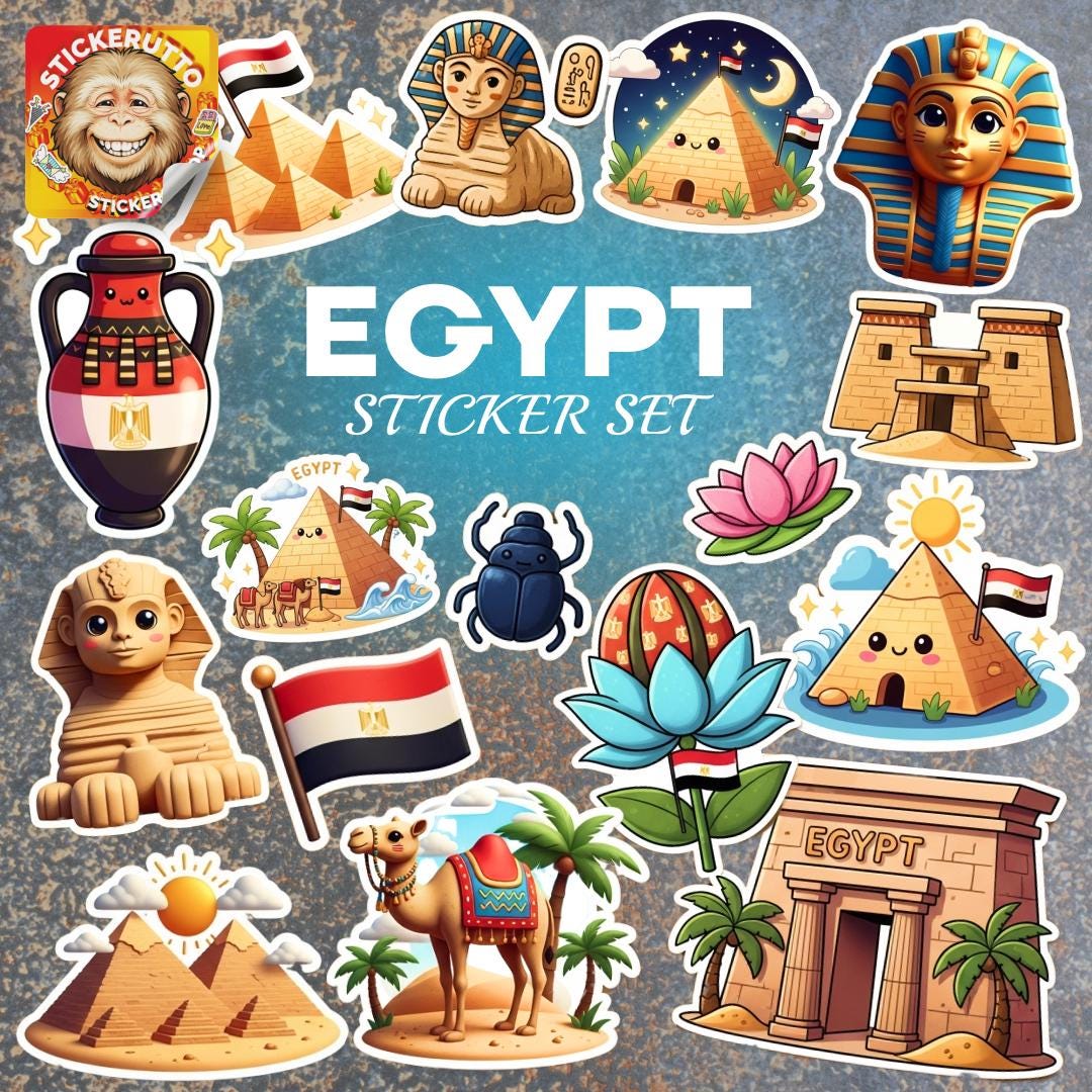 vlag van egypte Stickers nu online kopen