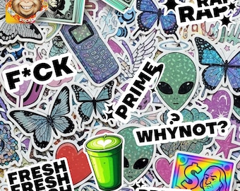 Vinyl Sticker Pack – Random Designs, Waterproof Stickers
