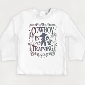 Cowboy in Training Baby Shirt, Baby Bodysuit, Toddler Sweatshirt - Cute Western Vintage Outfit, Little Cowboy Gift, Toddler Rodeo Look