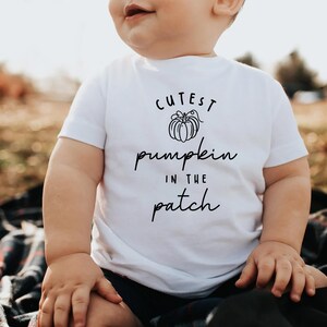 Cutest Pumpkin in the Patch Baby Shirt, Baby Bodysuit, Toddler Sweatshirt - Fall Baby Outfit, Halloween Toddler Gift, Cute Pumpkin Clothing