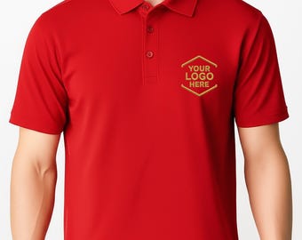 Custom Embroidered Gildan Polo Shirt, Business Uniform