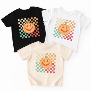 Girls Halloween Baby Shirt, Retro Pumpkin Baby Bodysuit, Cute Toddler Sweatshirt - Fall Kids Outfit, Spooky Season Gift for Girls