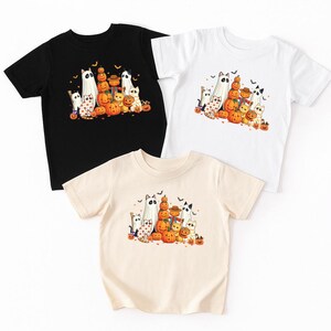 Spooky Cat Baby Shirt, Halloween Ghost Cat Baby Bodysuit, Toddler Sweatshirt - Boo Baby Outfit, Black Cat Pumpkin Baby Gift