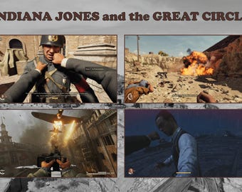 Poster del videogioco Indiana Jones e il Grande Cerchio, 19"x13"