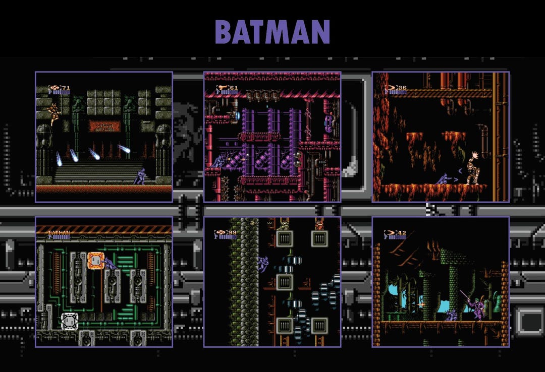 Batman NES Poster 19"x13" Video Game Poster - Etsy