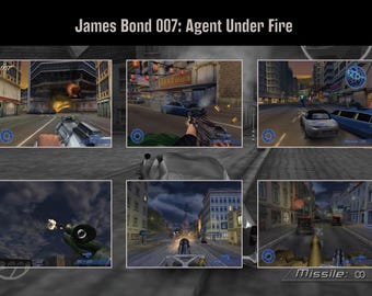 Póster de James Bond 007: Agente bajo fuego, 19" x 13", póster de videojuego