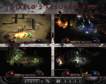 Diablo 2 Resurrected-poster 19 x 13 inch videogameposter