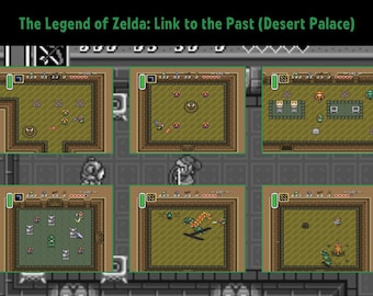Legend of Zelda Link to the Past Poster 19"x13" video game poster Desert Palace