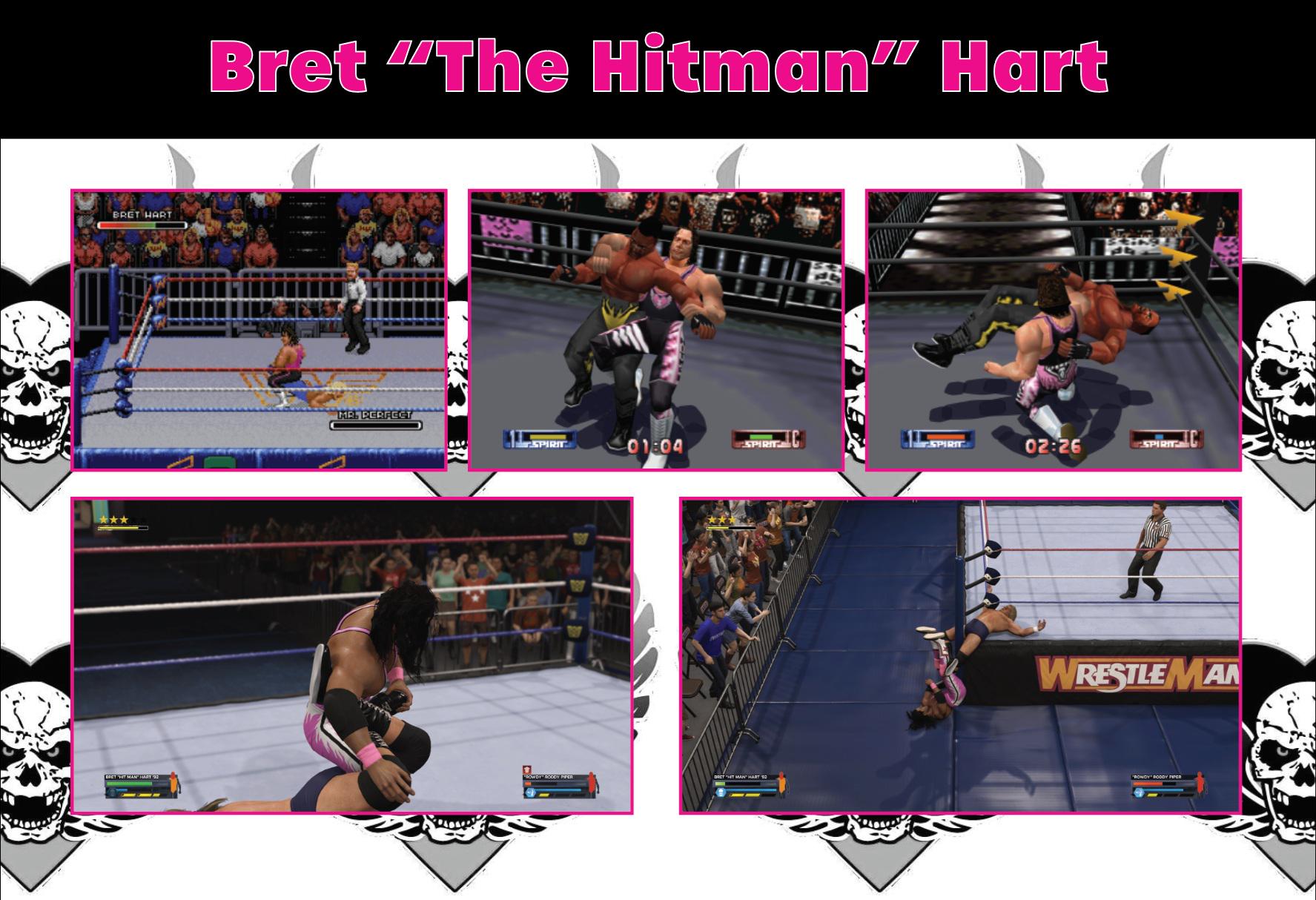 Screenshot Wwf Arcade Games Bret Hart Wrestlemania Snes