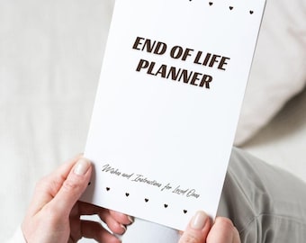 Fillable End-of-Life Planner PDF | Emergency Binder | Final Wishes Organizer | Printable Estate Planning Binder