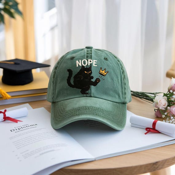 Black Cat Feminist Protest Hat: No Kings in America, Political Resistance